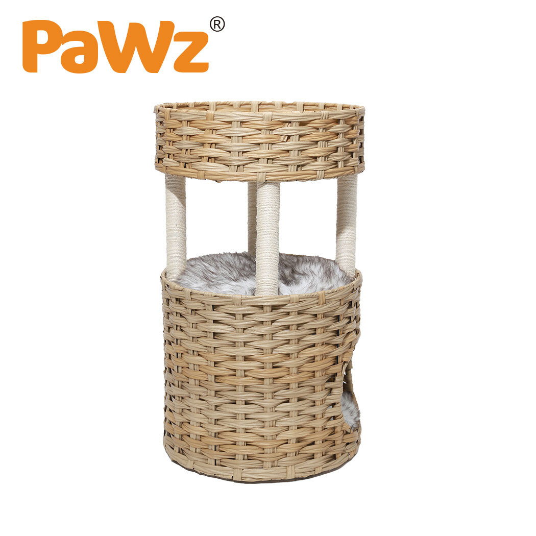 PaWz Cat and Small Dog Enclosed Pet Bed Puppy House with Soft Cushion image 0
