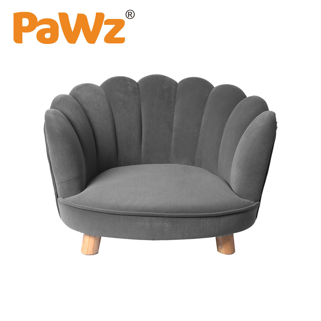 PaWz Luxury Pet Sofa Chaise Lounge Sofa Bed Cat Dog Beds Couch Sleeper Soft Grey image 0