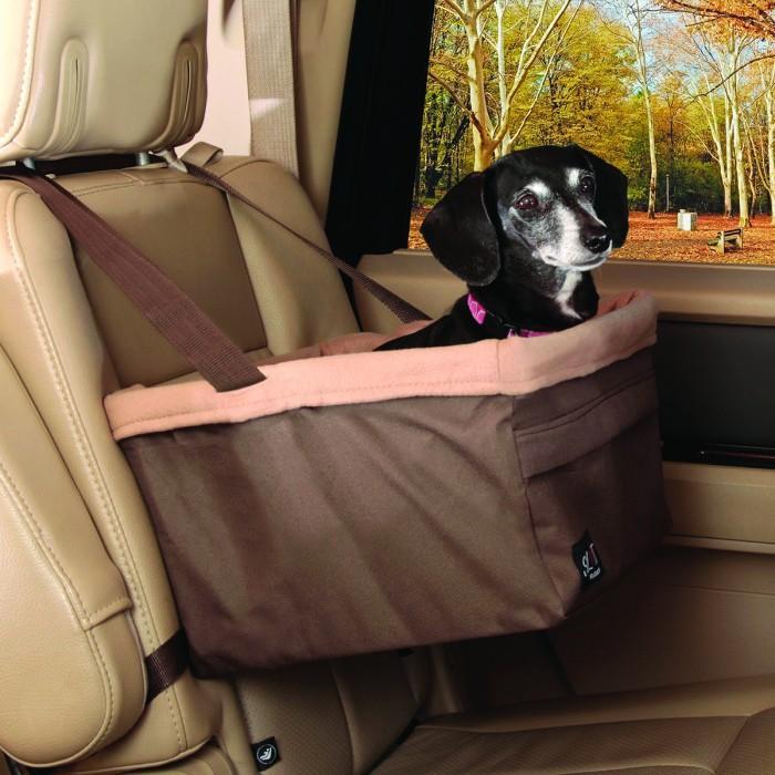 Happy Ride (Solvit) Booster Safety Seat for Dogs in Chocolate - Large image 0