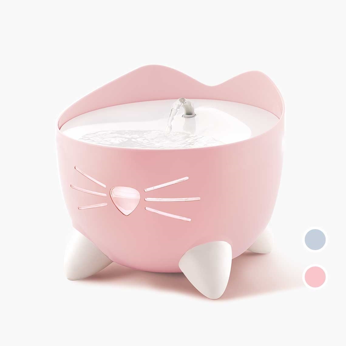 Catit Pixi Fountain with Refill Alert for Cats & Dogs - 2.5 Litres in Pink or Blue image 0