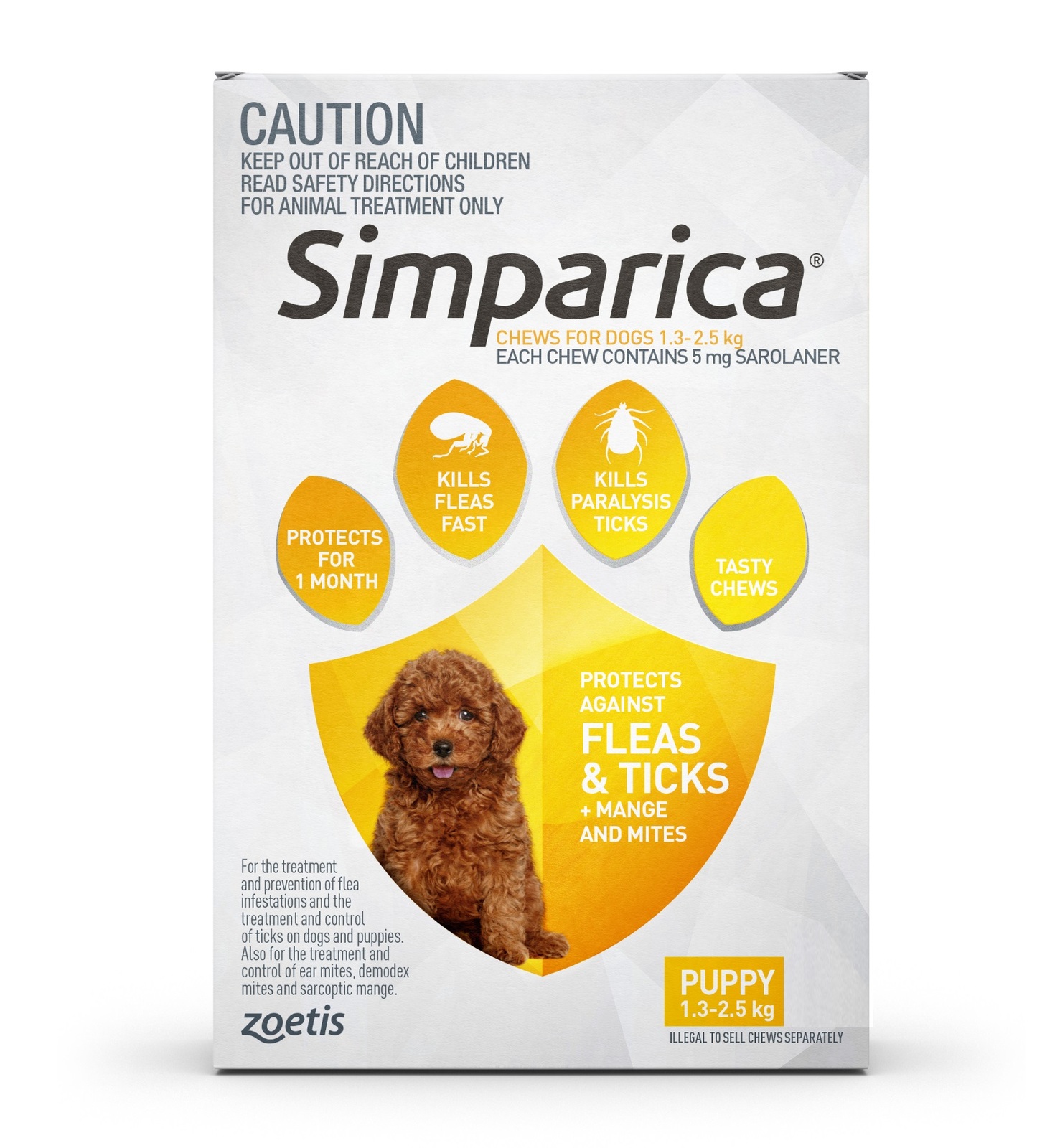 Simparica Monthly Flea & Tick Tablets for Dogs 6-Pack - Choose your size image 0
