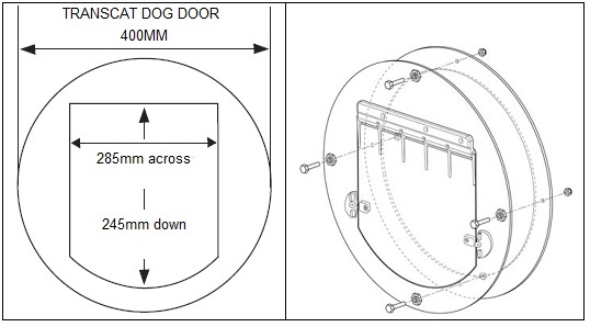 Transcat Replacement Flap for Large (Dog) Door image 0