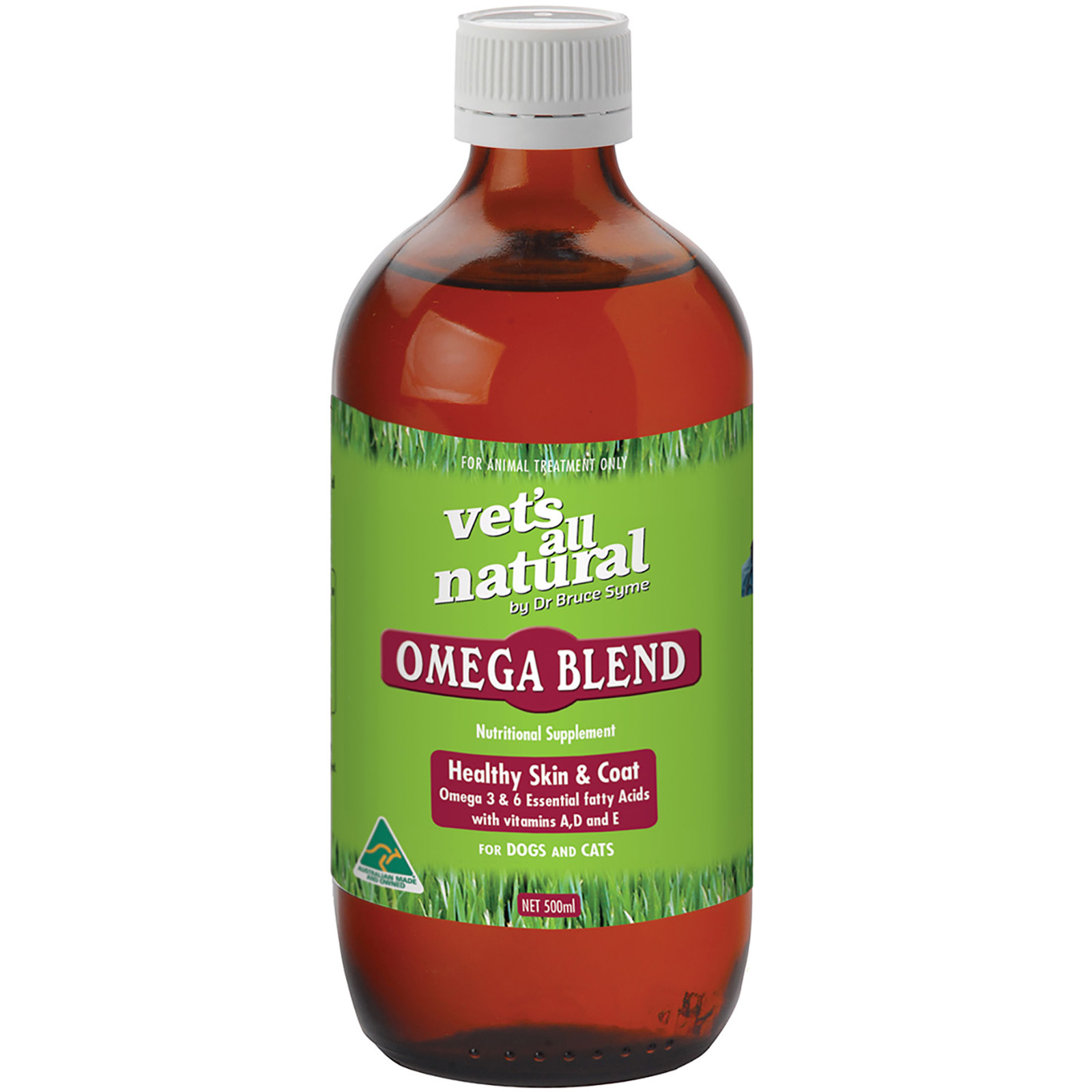 Vets All Natural Omega Blend for Healthy Skin & Coat for Cats & Dogs 200mL/500mL image 0