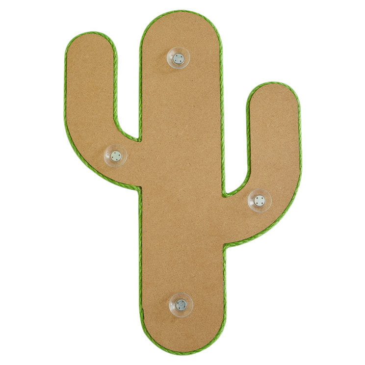 Vetreska Natural Jute Oasis Floor or Wall Cat Scratching Pad - Cactus image 0