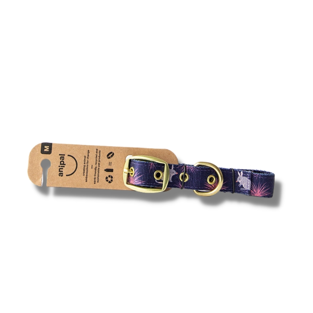 Anipal Billie The Bilby Brass & 100% Recycled Dog Collar image 0