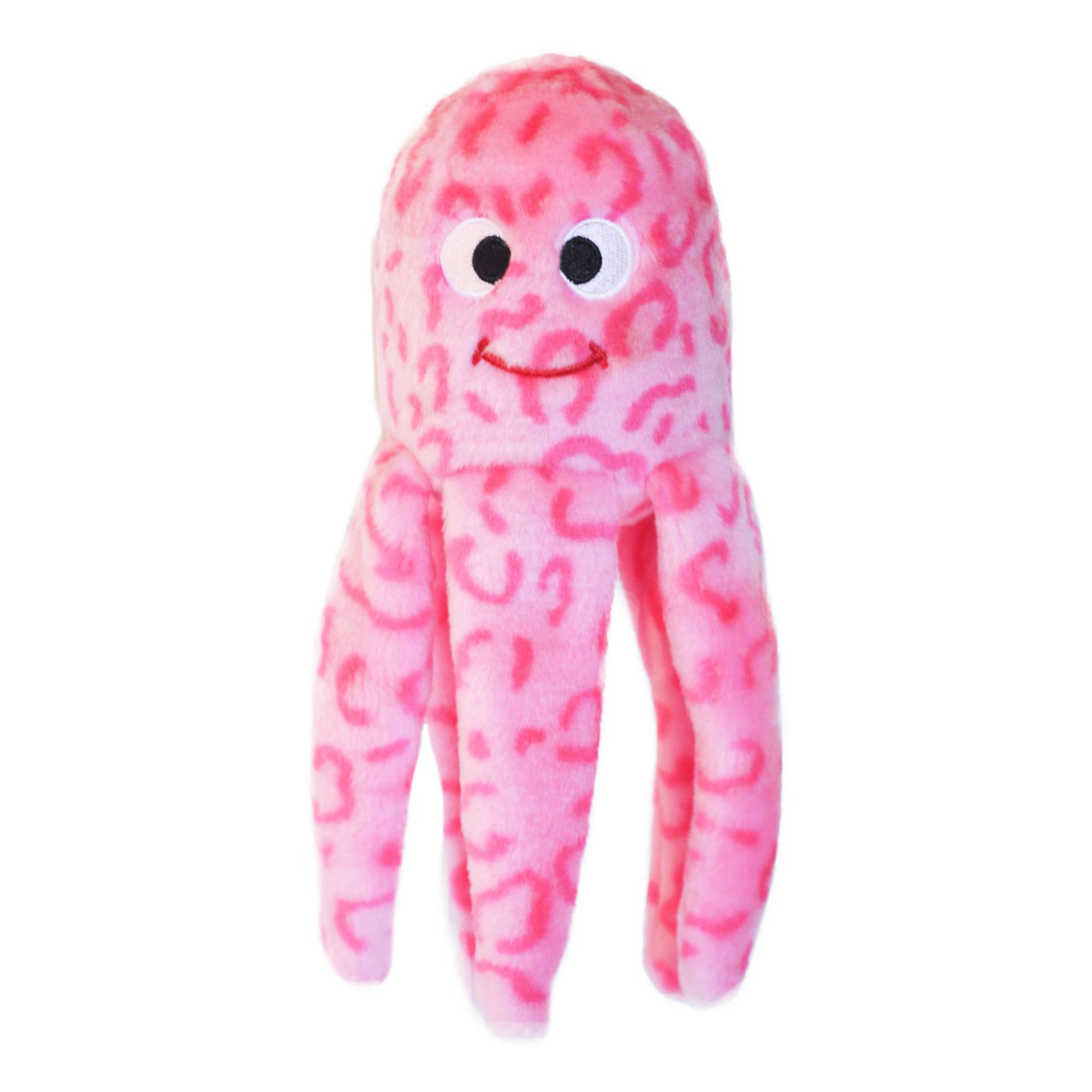 Zippy Paws Floppy Jelly Pink Octopus Squeaker Plush Dog Toy image 0