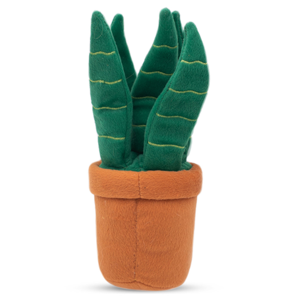 Zippy Paws Plush Squeaker Dog Toy - Snake Plant (Mother in Law's Tongue) image 0