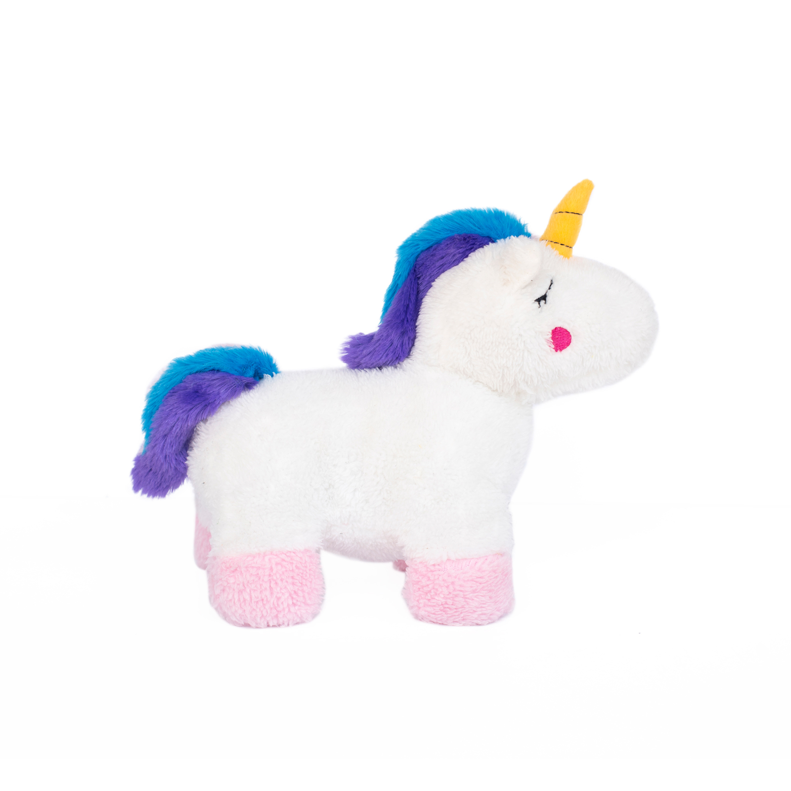 Zippy Paws Snugglerz Plush Squeaker Dog Toy - Charlotte the Unicorn image 0