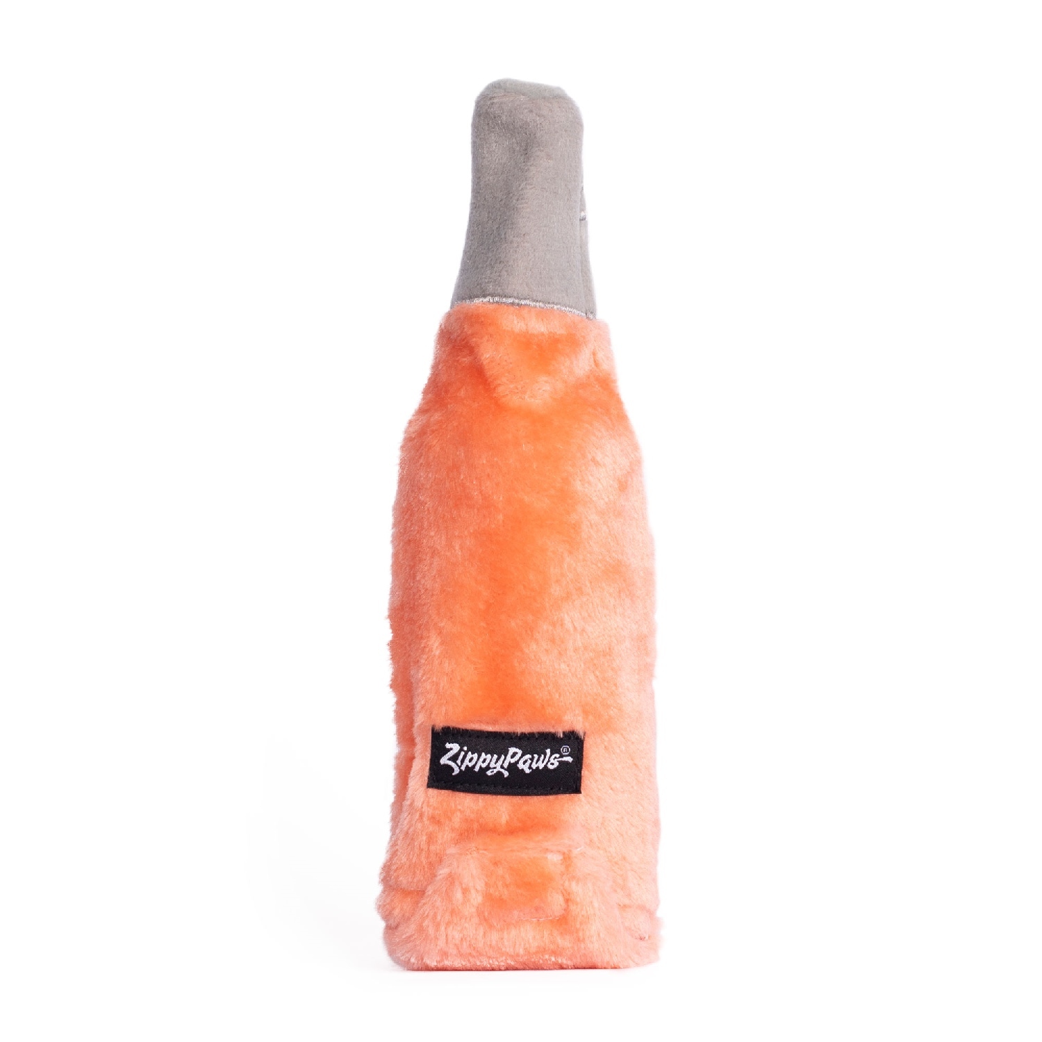 Zippy Paws Happy Hour Crusherz with Replaceable Plastic Squeaker Bottle Dog Toy - Rosé image 0