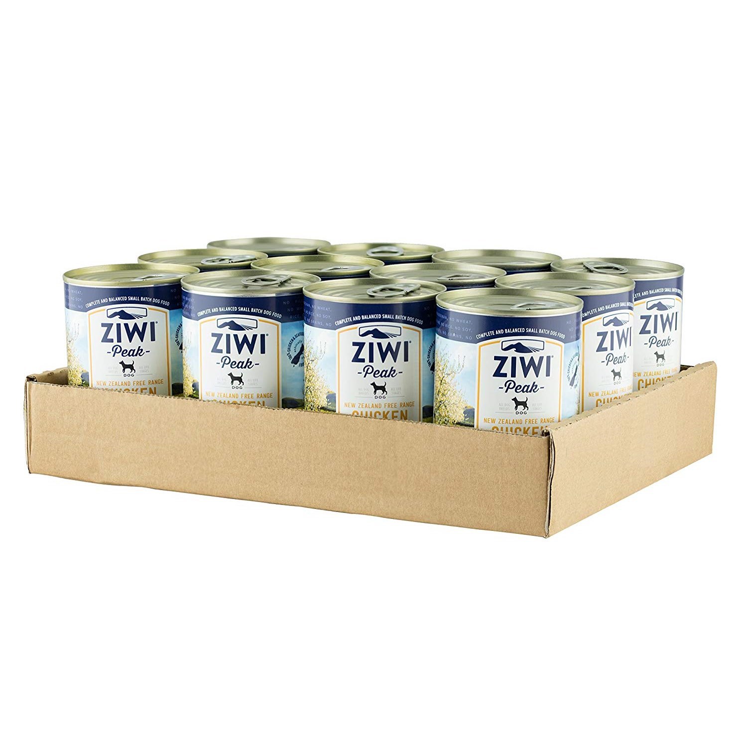 Ziwi Peak Moist Grain Free Dog Food - New Zealand Free Range Chicken- 390g x 12 Cans image 0