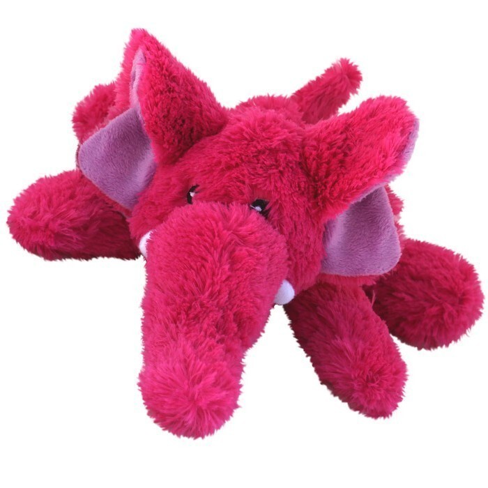 3 x KONG Cozie - Low Stuffing Snuggle Dog Toy - Elmer Elephant - Medium image 0