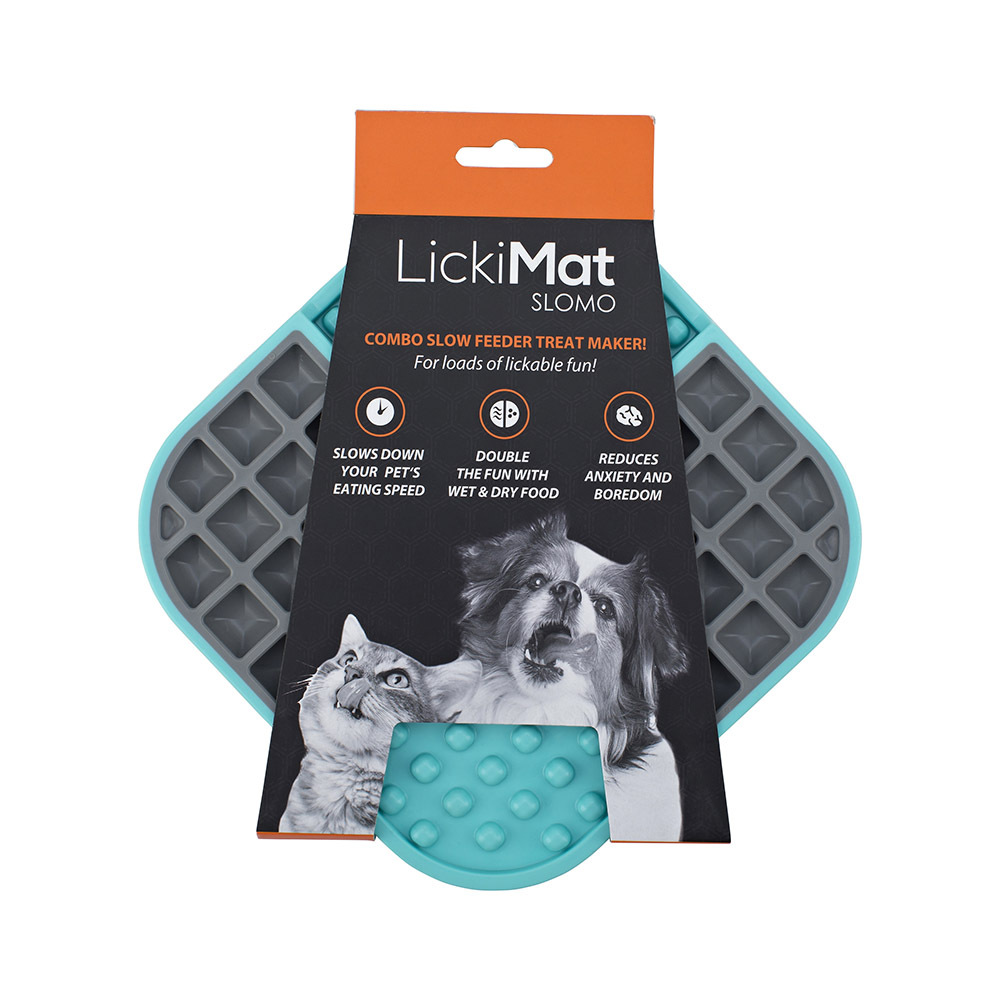 LickiMat Slomo Wet & Dry Double Slow Food Dog Bowl image 0