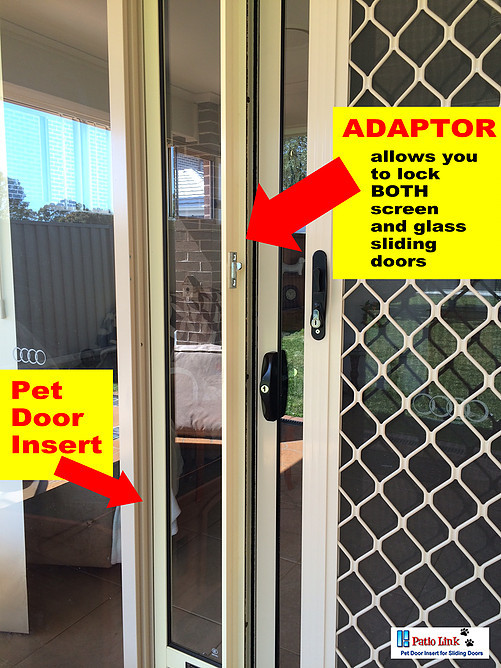 dog door panel for sliding door