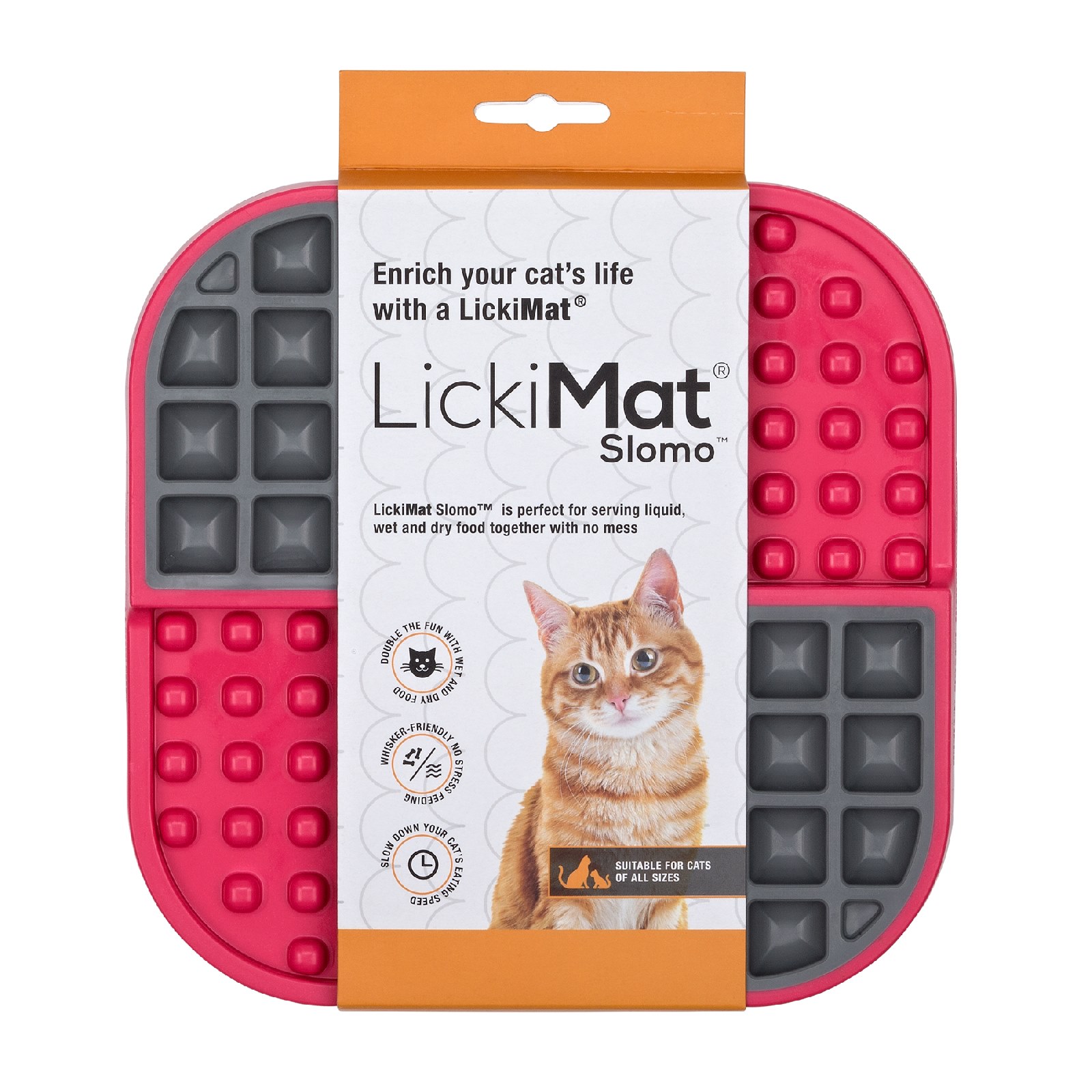LickiMat Slomo Wet & Dry Double Slow Food Cat Bowl image 0