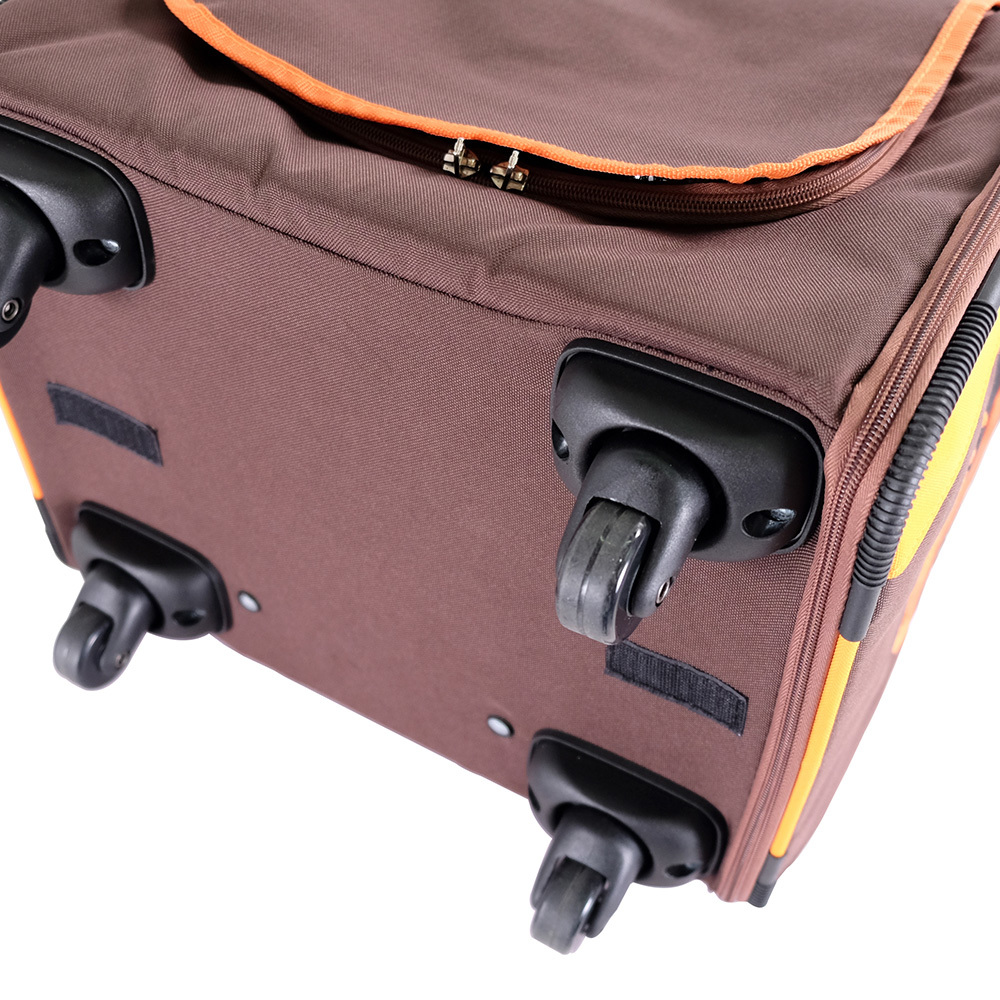 Ibiyaya New Liso Backpack Parallel Transport Pet Trolley- Orange/Brown image 9