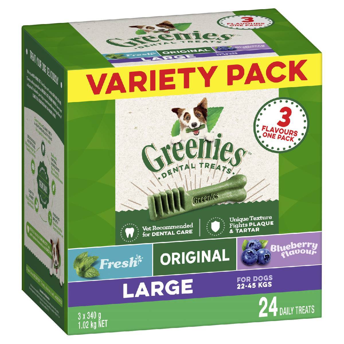 Greenies Dental Dog Treats - 3-Flavour Variety Pack - 3 x 340g image 9