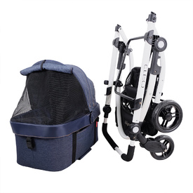 Ibiyaya CLEO Multifunction Pet Stroller & Car Seat Travel System - Blue Jeans image 9