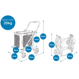 BigBuddy 2-in-1 Pet Stroller & Crate Combo | Versatile, Comfortable, and Durable image 9