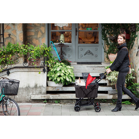 Ibiyaya Easy Strolling Pet Buggy for Cats & Dogs up to 20kg - Rouge Red image 10