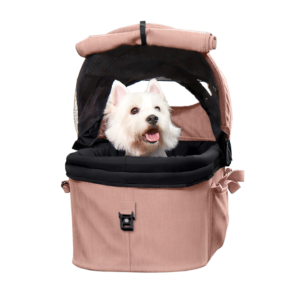 Ibiyaya CLEO Multifunction Pet Stroller & Car Seat Travel System - Coral Pink image 11