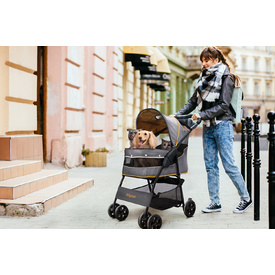 Ibiyaya Cloud 9 Pet Stroller for Cats & Dogs up to 20kg - Mustard Yellow image 11