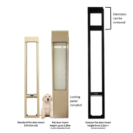 Patiolink Sliding Door Pet Panel Insert & Flap + Locking Bracket for Doors image 11