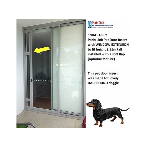 Patiolink Sliding Door Pet Panel Insert & Flap + Locking Bracket for Doors 2.1-3 meters image 13