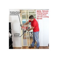 Patiolink Sliding Door Pet Panel Insert & Flap + Locking Bracket for Doors up to 2.1m image 13