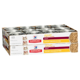 Hills Science Diet Adult Urinary Hairball Control Cat Food 82g x 24 Cans image 0