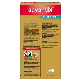 Advantix Spot-On Flea & Tick Control Treatment for Dogs 4-10kg - 3-Pack image 0