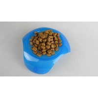 Shallow Blue Cat Food Dish by Smart Cat [Size: Large] [Colour: White/Blue] image 0