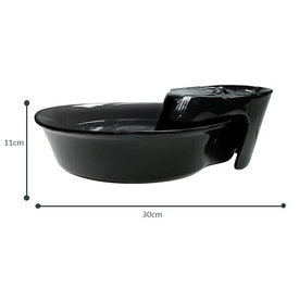 Pioneer Big Max Ceramic Pet Drinking Fountain 3.7 litres - Black image 0