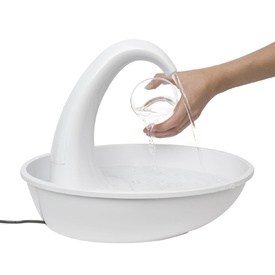 Pioneer Pet "Swan" Large Capacity Charcoal Filtered Plastic Water Fountain 2.3 Litres image 0