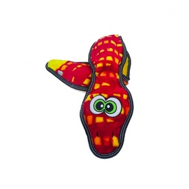 Outward Hound Toughseamz Plush No Stuffing Snake 3-Squeaker Dog Toy image 0