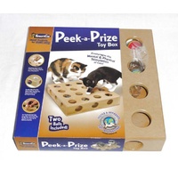SmartCat Peek-and-Prize Large Toy Box Interactive Wooden Cat Toy image 0