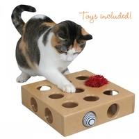 Smart Cat Original Peek-and-Play Interactive Cat Toy Box with Bonus Toys image 0