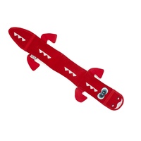 Outward Hound Fire Biterz Tough Red Dragon No Stuffing Squeaker Dog Toy image 0
