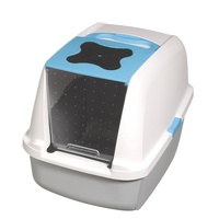Catit "Clean" Covered & Lockable Cat Litter Tray Pan with Removable Cover image 0