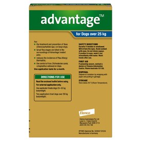 Advantage Spot-On Flea Control Treatment for Dogs Over 25kg image 0