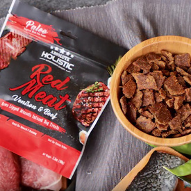 Absolute Holistic Air Dried Dog Treats Red Meat Beef & Venison 100gm image 0