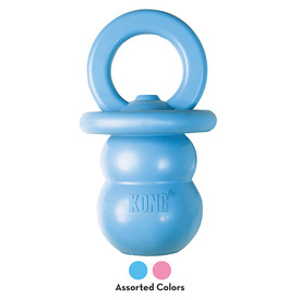 4 x KONG Puppy Binkie Teething Treat Dispensing Dog Toy in Assorted Colours image 0
