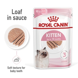 Royal Canin Instinctive Loaf Moist Kitten Food (up to 12 months) x 12 Pouches image 0