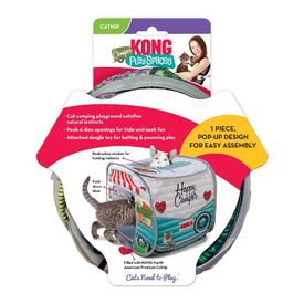 2 x KONG Play Spaces Happy Camper Pop-Up Cat House image 0
