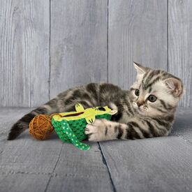 KONG Wrangler AvoCATo Crinkle Textured Catnip Cat Toy - 3 Unit/s image 0