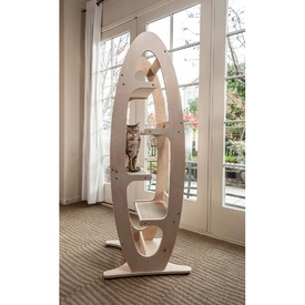 Contour Modern Wooden Cat Climbing Tower image 0