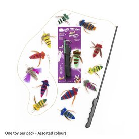 Cat Lures Cat Fishin' Rod Teaser Cat Toy - Dragonfly image 0