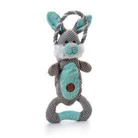 Charming Pet Scrunch Bunch & Squeak Dog Toy - Bunny image 0