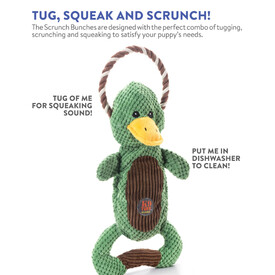 Charming Pet Scrunch Bunch & Squeak Dog Toy - Duck image 0