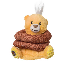 Charming Pet Ringamals Plush Puzzle Dog Toy - Bear image 0