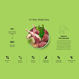 Animals Like Us Dog Food RawMix50 Grass-Fed Lamb 50% Freeze Dried Raw image 0